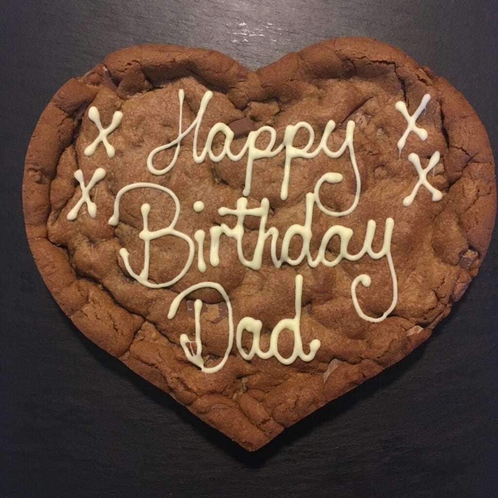 Chocolate Orange XL Personalised Giant Cookie birthday cookie football cookie