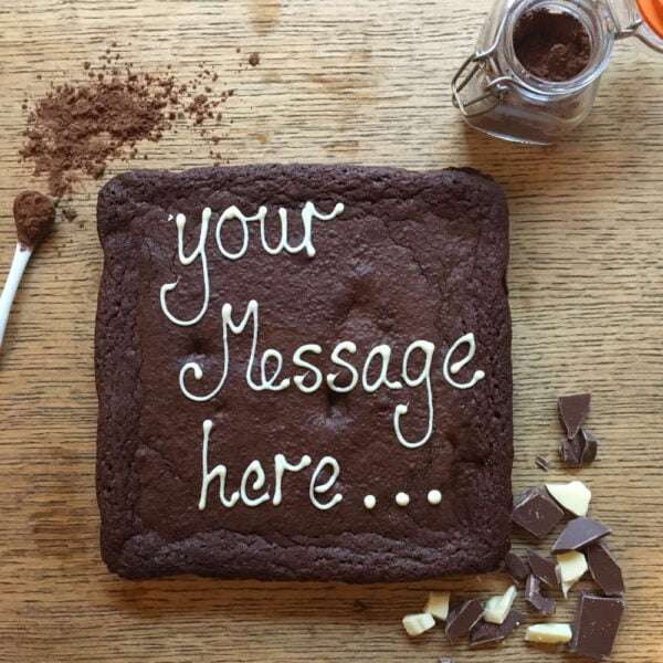 Teacher Personalised Gifts 18 giant brownie personalised with uk delivery