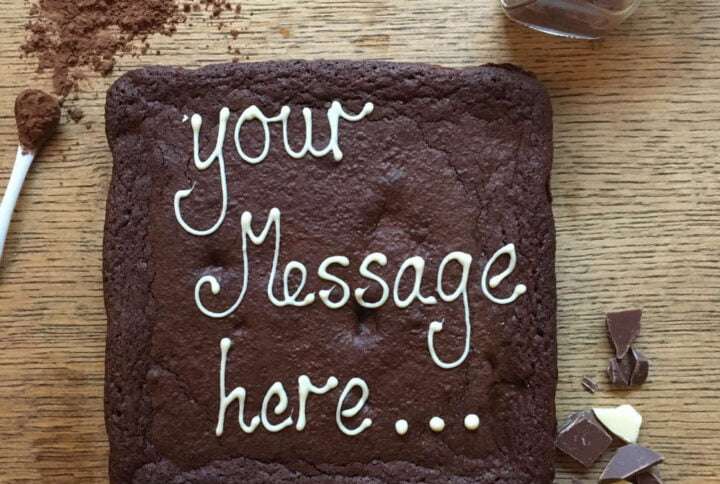 giant brownie personalised with uk delivery