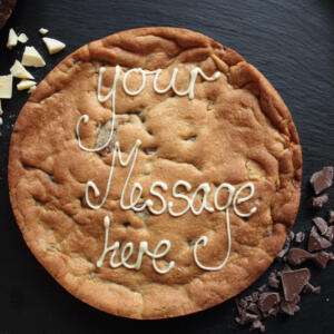 Personalised Giant Cookie - Double Chocolate Chip 31 double chocolate personalised giant cookie uk delivery