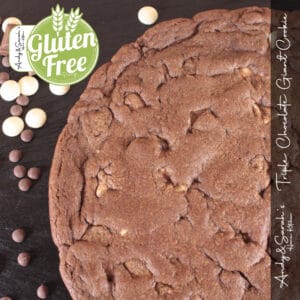 GLUTEN FREE Triple Chocolate Giant Cookie 31 gluten Tripple Chocolate corner | GLUTEN FREE Triple Chocolate Giant Cookie