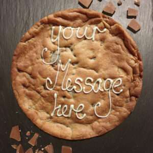 milk chocolate personalised giant cookie uk delivery