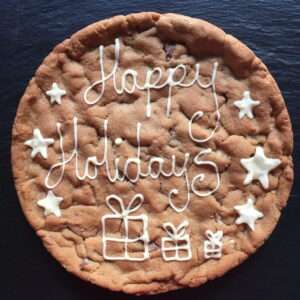 Happy Holidays Special Christmas giant cookie delivery uk