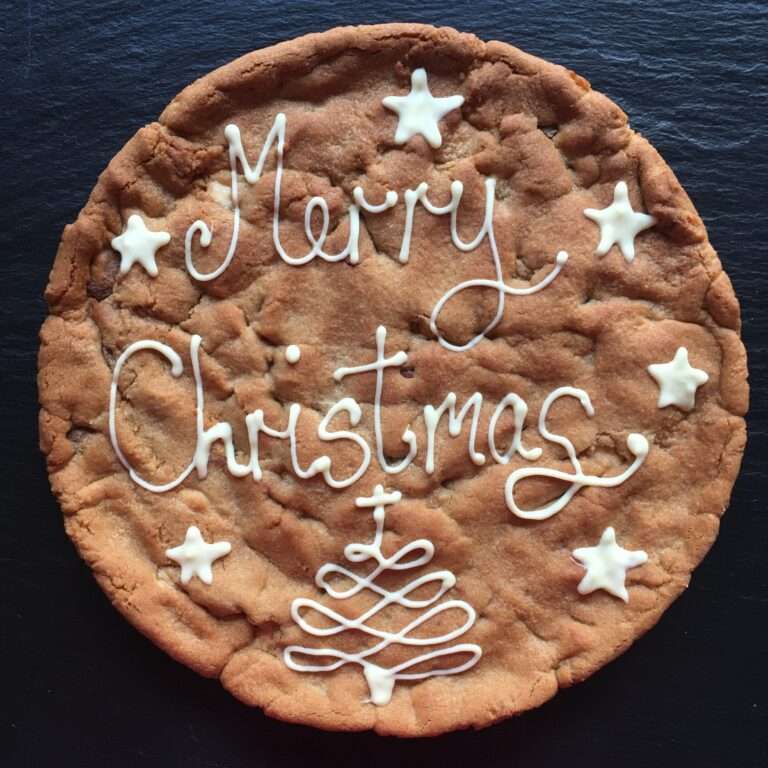 merry christmas giant cookie uk delivered