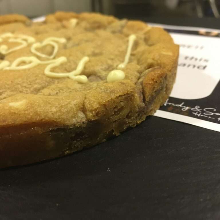 Side giant cookie card 6 inch cookie
