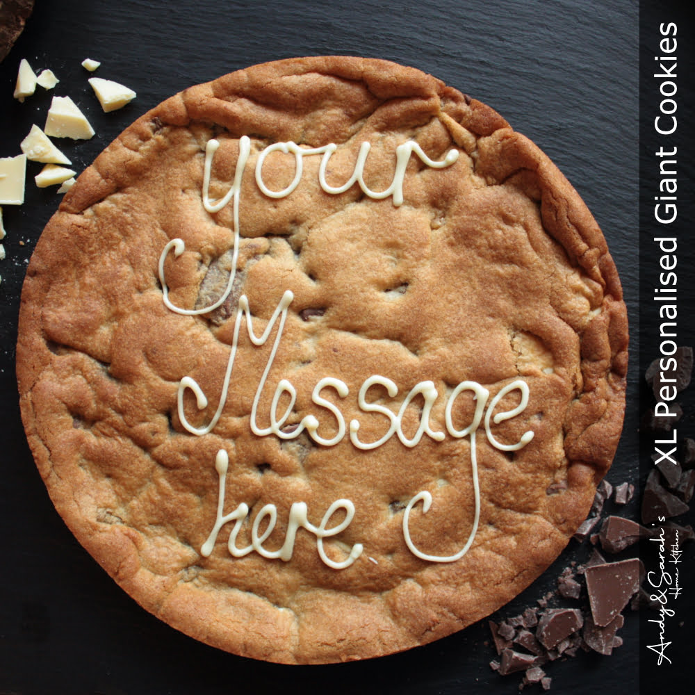 Cookie Selection 2 Personalised Giant Cookies (XL 10 Inch) From £9.99