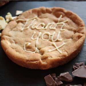 Thank You Personalised Cookie Card 6 inch 32 thank you giant cookie card 6 inch cookie