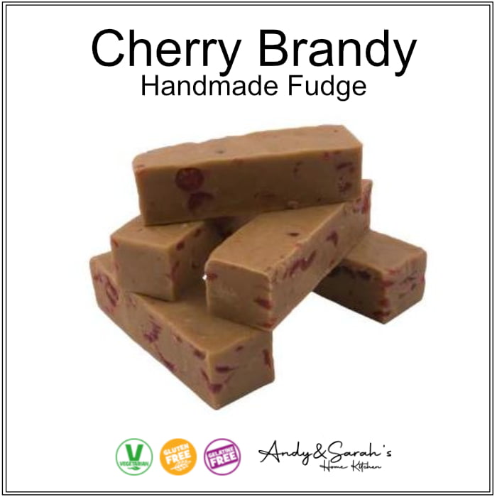Cherry Brandy HandMade Fudge 27 CHERRY BRANDY HAND MADE ENGLISH FUDGE