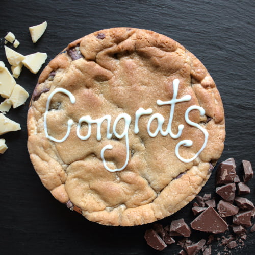 Congratulations Personalised Cookie Card 6 inch 26 congrats and congratulations gifts, giant cookie card next day delivery uk