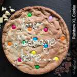 rainbow smarty personalised giant cookie uk delivery