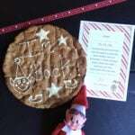 Elf on the shelf im back giant cookie for christmas gifts