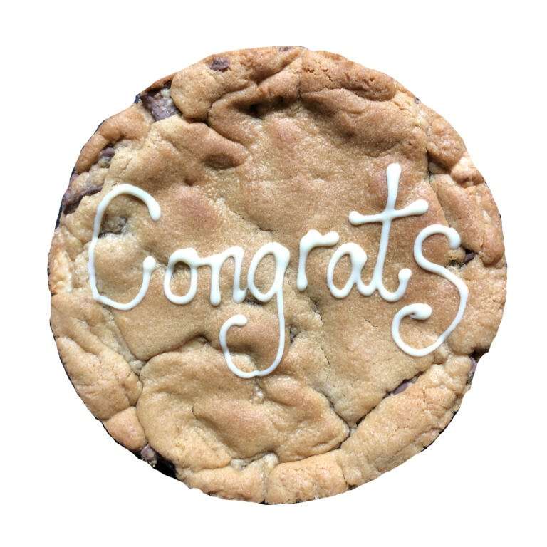 Congratulations Personalised Cookie Card 6 inch 27 congratulations giant personalised cookie card