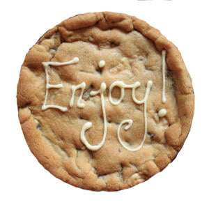 Enjoy Personalised Cookie Card 6 inch 31 enjoy giant personalised cookie card