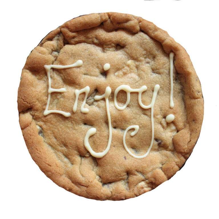 Enjoy Personalised Cookie Card 6 inch 27 enjoy giant personalised cookie card
