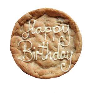 Happy Birthday Personalised Cookie Card 6 inch 31 happy birthday giant personalised cookie card