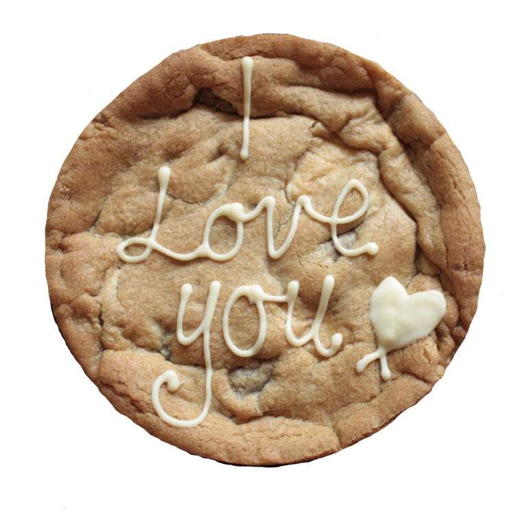 I Love You Personalised Cookie Card 6 inch 27 i love you giant personalised cookie card