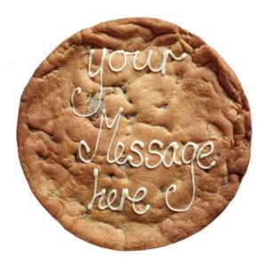 Gluten Free Double Chocolate Giant Personalised Cookie (10 Inch) 32 Personalised Giant Cookie