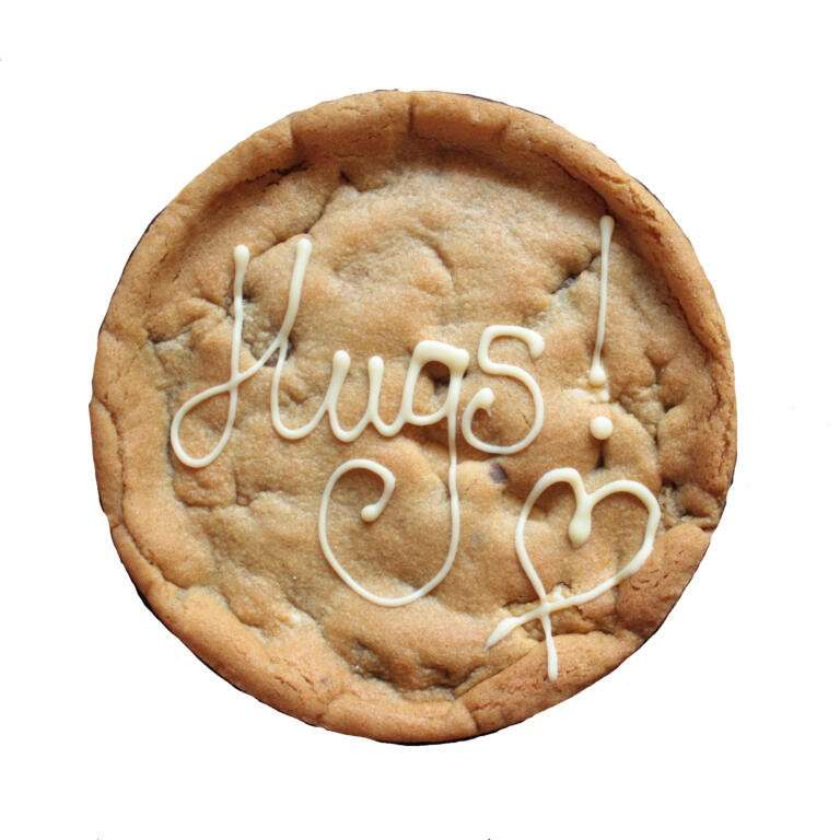 Hugs Personalised Cookie Card 6 inch 27 hugs giant personalised cookie card