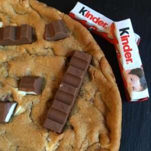 Kinder Chocolate fully loaded giant cookie