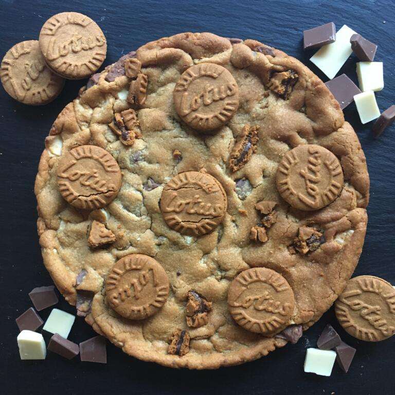 Lotus Biscoff Chocolate fully loaded giant cookie
