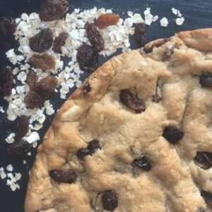 Oat and Raisin Chocolate fully loaded giant cookie