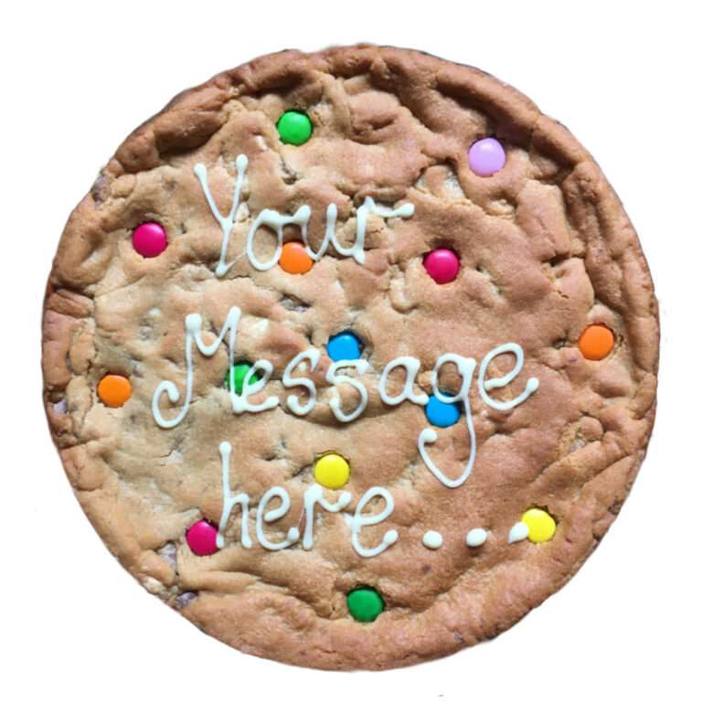 Gluten Free Rainbow Giant Personalised Cookie (10 Inch) 27 rainbow giant personalized cookie