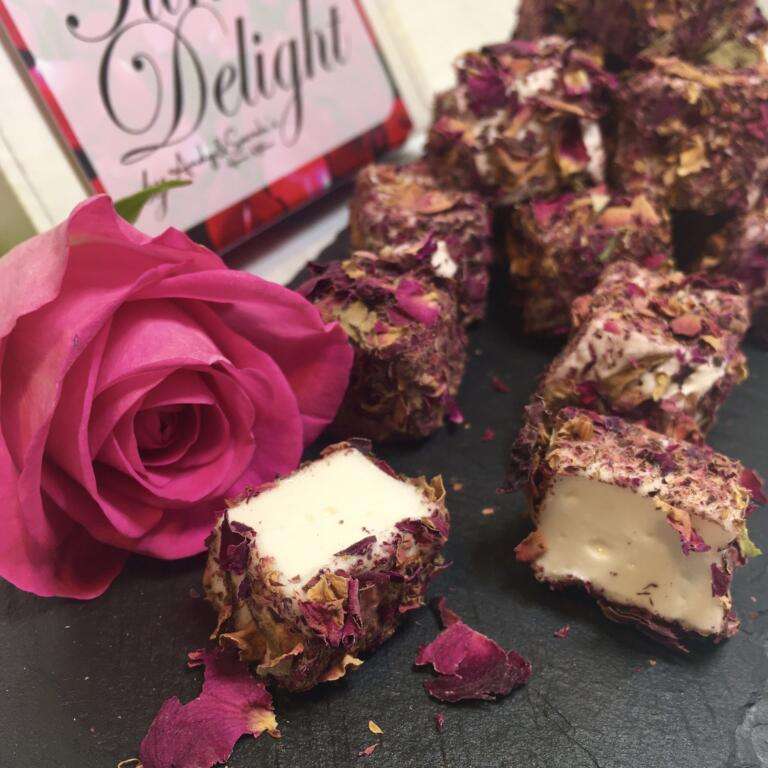 rose petal and sultan Turkish Delight fast uk delivery
