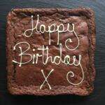 Brownie Happy Birthday | Happy Birthday - Staff Name - Giant Brownie (With Gift Wrap)