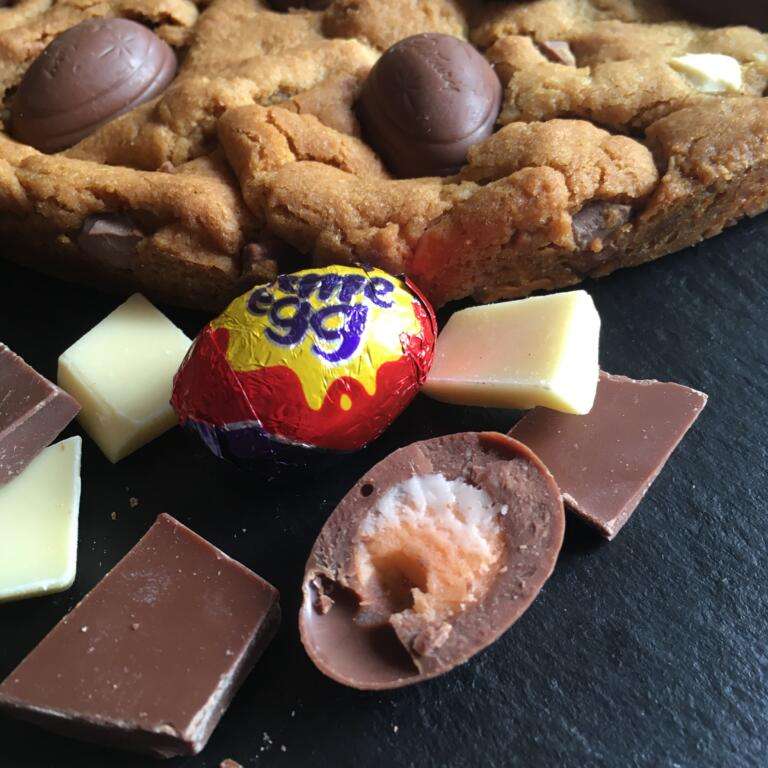 Easter special fully loaded giant cookie cadburys cream egg