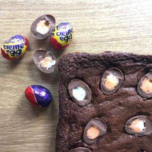 Brownie - Cadburys Cream Egg Fully Loaded 35 Easter special cadburys cream egg brownie fully loaded