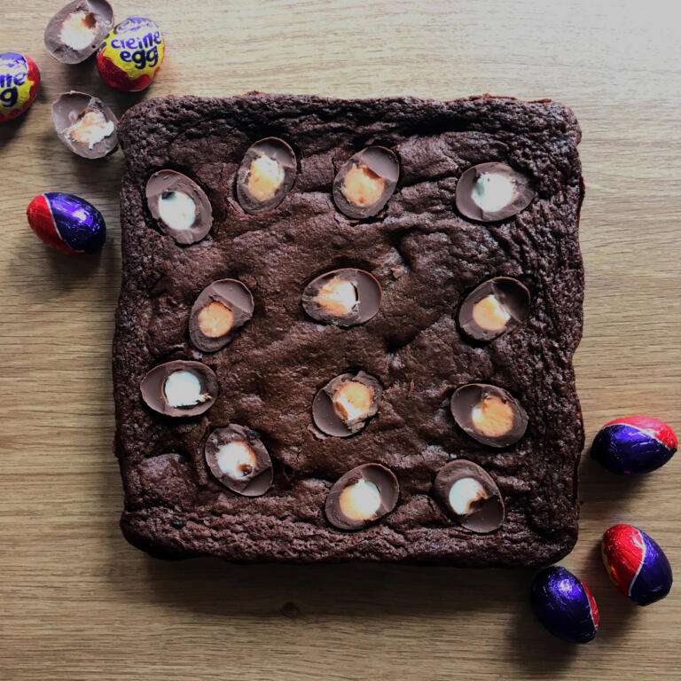 Brownie - Cadburys Cream Egg Fully Loaded 27 Easter special cadburys cream egg brownie fully loaded