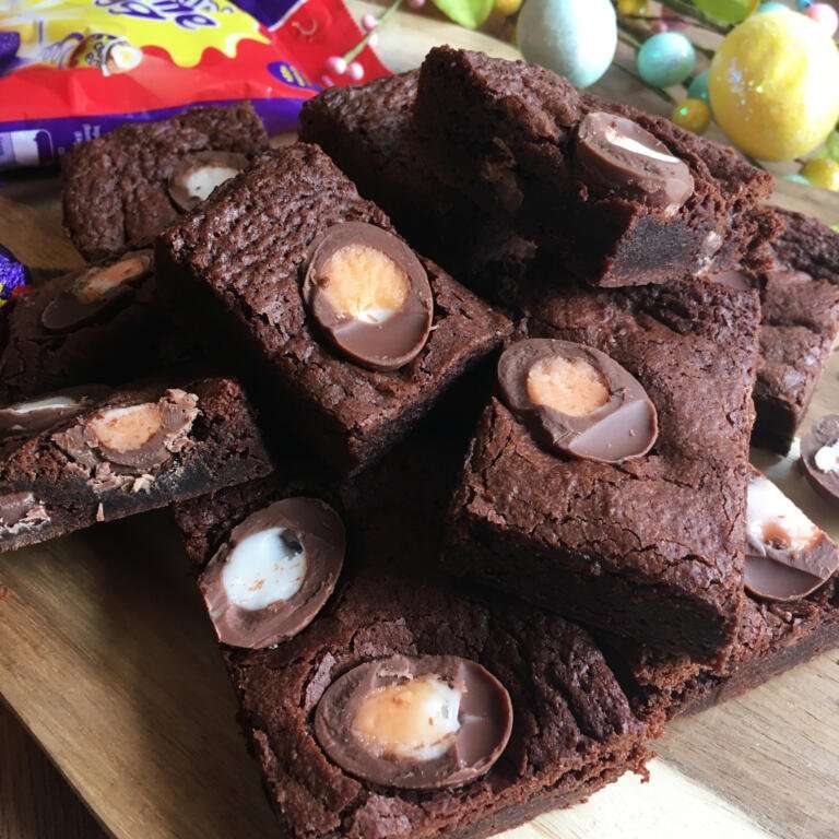 Brownie - Cadburys Cream Egg Fully Loaded 28 Easter special cadburys cream egg brownie fully loaded