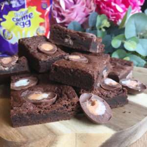 Cadburys Cream Egg Brownie Slab - Fully Loaded 2 Easter special cadburys cream egg brownie fully loaded