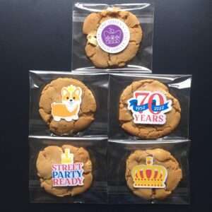 Jubilee themed Cookies Individually wrapped party favours great alternative to cakes