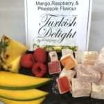 mango raspberry and pineapple Turkish delight next day delivery in a gift box