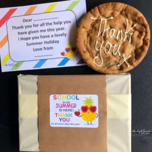 Thank you Cookie Card Teacher Gifts 21 Thank you gift inspirational person chocolate cookie card summer holiday gift wrap