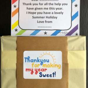 thank you teacher fudge gift box