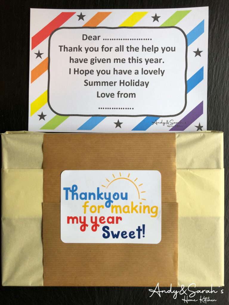 thank you teacher fudge gift box