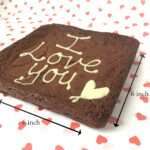 i love you brownie card send a brownie card uk delivery i love you mothers day valentines day congratulations sweet treats letter box friendly gluten free