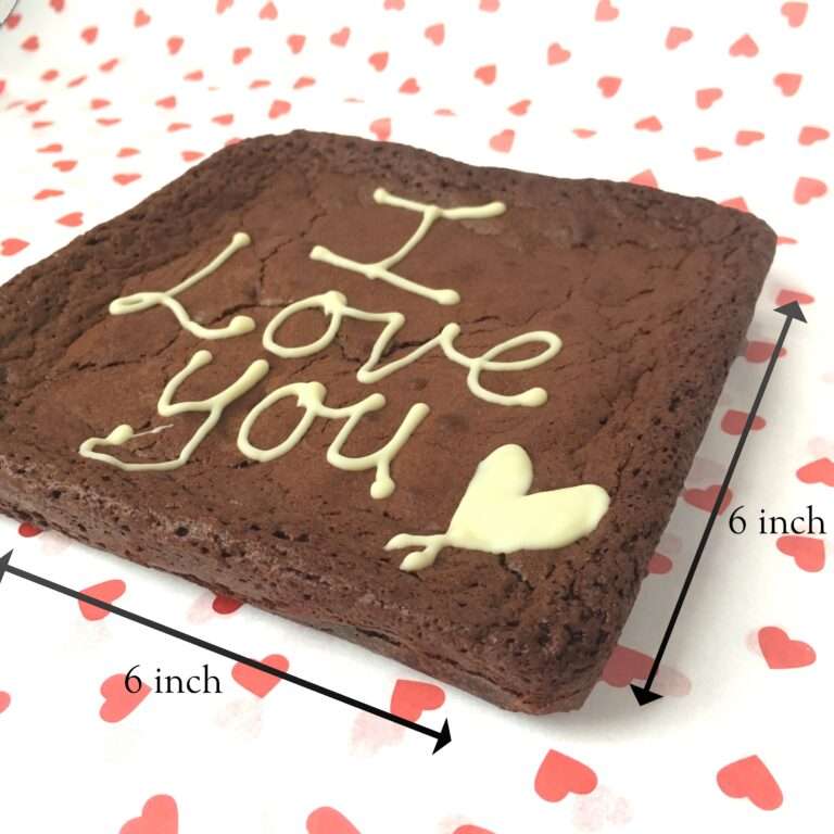 i love you brownie card send a brownie card uk delivery i love you mothers day valentines day congratulations sweet treats letter box friendly gluten free