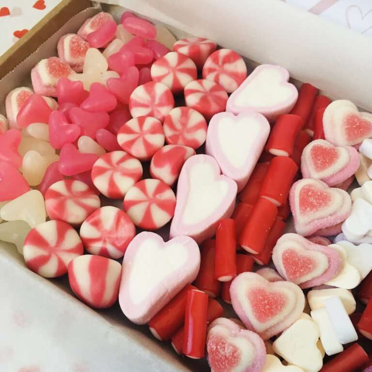 Letter box friendly uk delivery love heart sweet boxes personalised and love gift wrapped valentines day mothers day anniversary