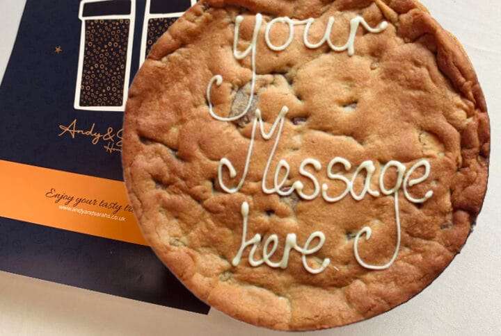 double chocolate personalised giant cookie uk delivery Personalised Giant Cookie