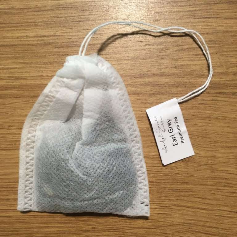 Individually wrapped and sealed tea bags with custom mug cup gift set