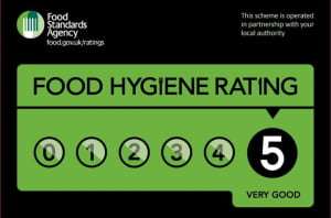 andy and sarahs food-hygiene-Rating 5