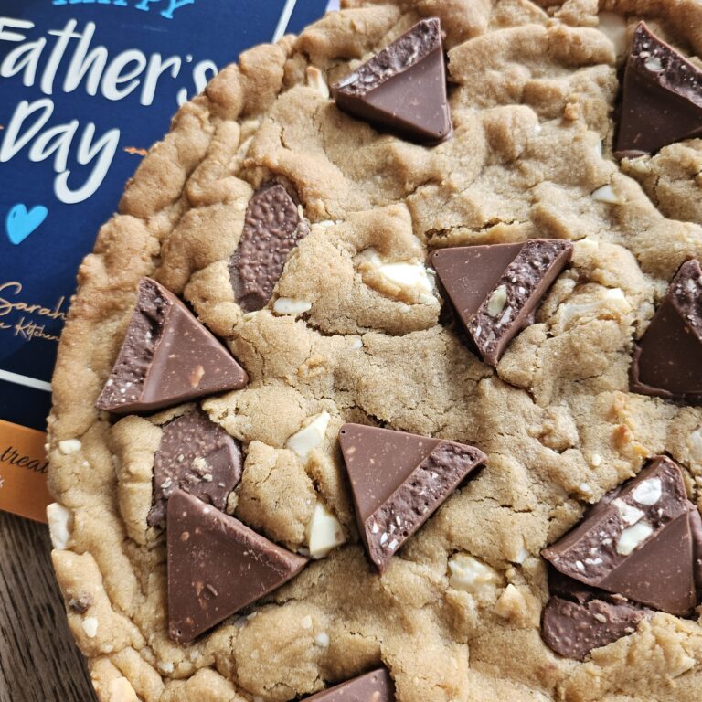 Toblerone chocolate cookie fathers day gift wrap giant cookie gift