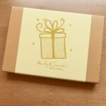 Gift wrap example personalised giant cookie and handmade fudge