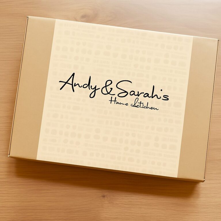 Gift wrap example personalised giant cookie and handmade fudge