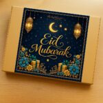 Eid Mubarak gift wrap for brownies, fudge, cookies, Eid Mubarak giftwrap for brownie gifts cookie gifts and handmade fudge gifts