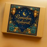 Ramadan Mubarak gift wrap for brownies, fudge, cookies, Ramadan Mubarak giftwrap for brownie gifts cookie gifts and handmade fudge gifts